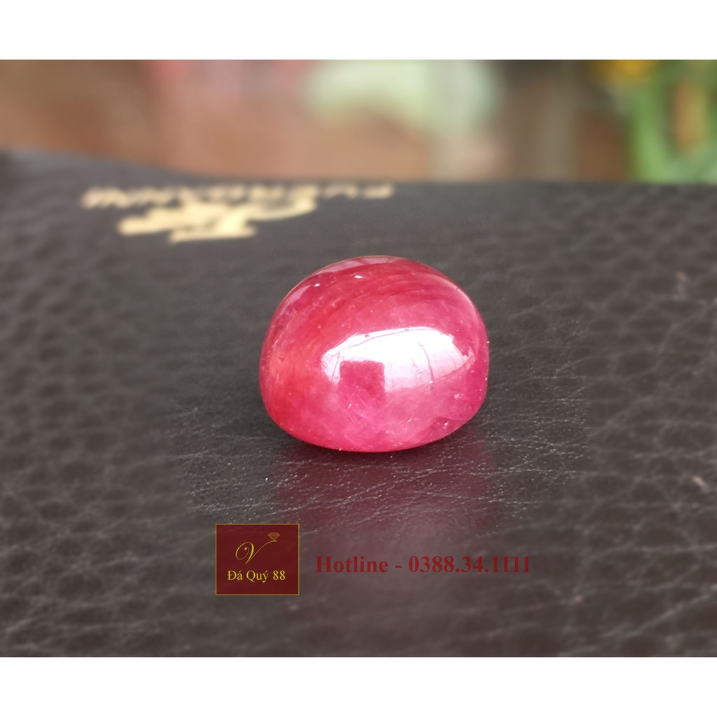 Viên Đá Ruby Tự Nhiên Yên Bái size 13,95ct Làm Mặt Nhẫn, Mặt Dây Chuyền Nam