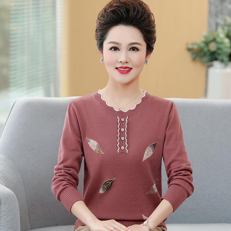 Áo len xuân thu mẹ 40 tuổi 50 nữ trung niên | BigBuy360 - bigbuy360.vn