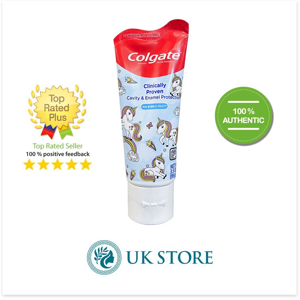 [Mã giảm giá mỹ phẩm chính hãng] Kem đánh răng trẻ em Colgate Fluoride Toothpaste Fresh Mint 113g