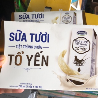 Sữa tươi tiệt trùng chứa tổ yến Vinamilk