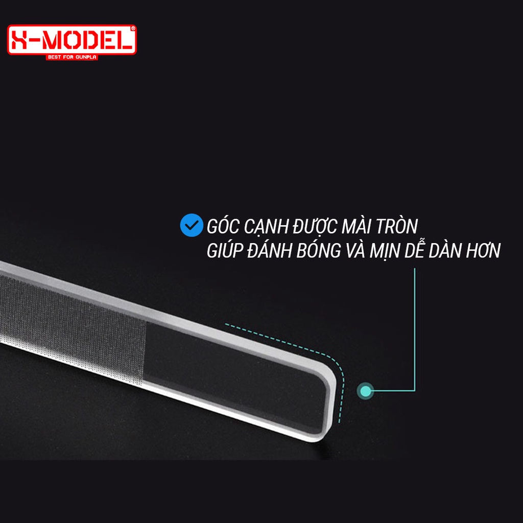 Dụng cụ gundam Dũa thủy tinh đánh bóng, mài dụng cụ mô hinh X-MODEL cao cấp (XM19)