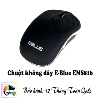 Chuột không dây E-Blue EMS816 I I Màu đen I Wireless Mouse EBlue EMS816 Black