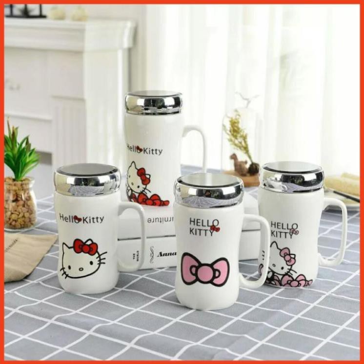 Cốc sứ nắp gương có quai nhiều hình