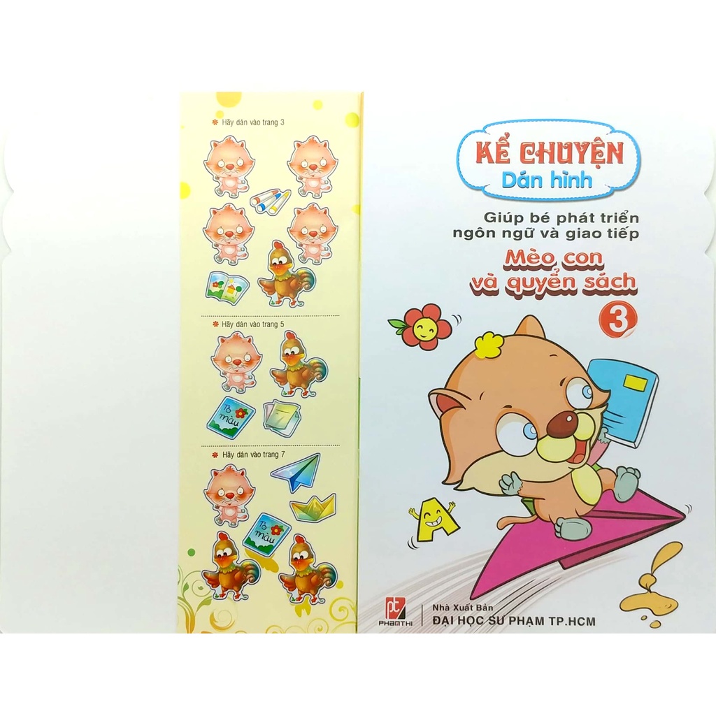 Sách Kể Chuyện Dán Hình 3 - Mèo Con Và Quyển Sách