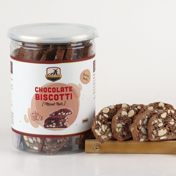 Bánh Biscotti Nguyên Cám Mixed Nuts Bazanland Vị Chocolate Ăn Kiêng thumbnail