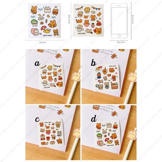 STICKER GẤU HAPPY BEAR | MST270