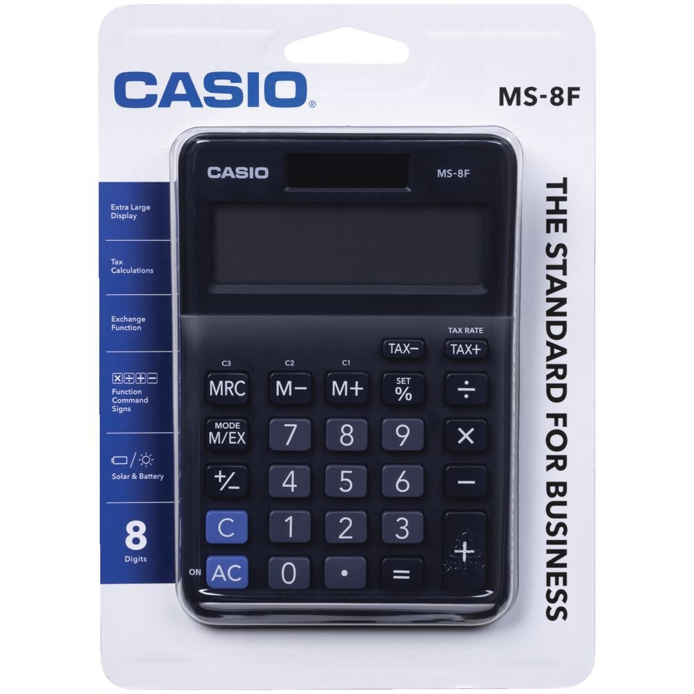 Máy tính Casio MS-8F - Chính hãng Casio -  Bảo hành 7 năm