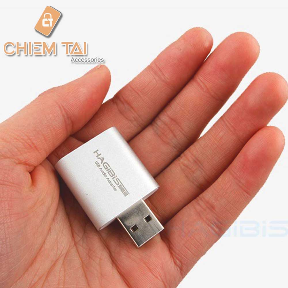 [Mã SKAMCLU9 giảm 10% đơn 100K] Đầu chuyển đổi âm thanh USB Hagibis MA11