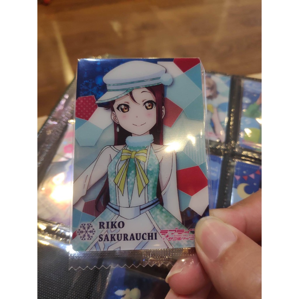 Thẻ bài sưu tầm bánh xốp Idol Love Live LL 17 - Tặng bọc bài nhựa bảo quản