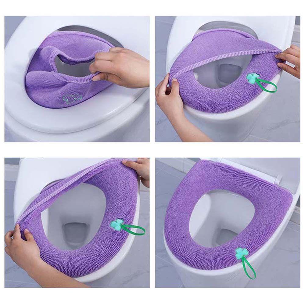 HARRIETT Đệm Lót Bồn Cầu Mềm Mại Ấm Áp Có Thể Giặt Rửa Và Tái Sử Dụng