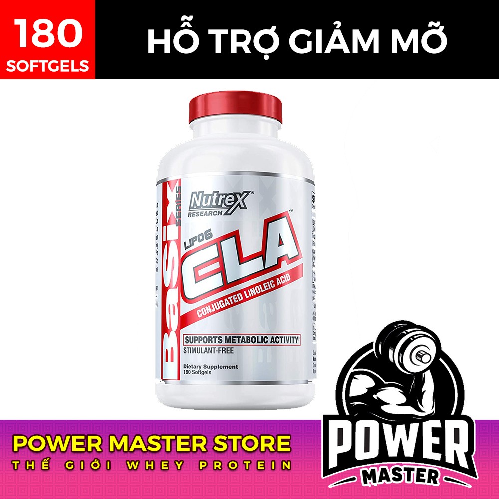 NUTREX CLA 1000MG - VIÊN UỐNG HỖ TRỢ GIẢM MỠ TRONG TẬP LUYỆN THỂ THAO (180 VIÊN)