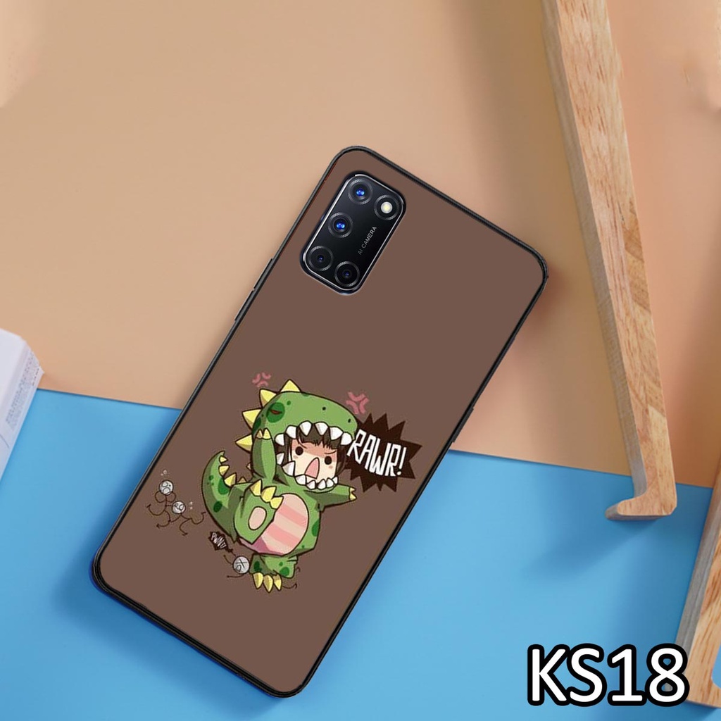 [SIÊU ƯU ĐÃI] Ốp lưng Oppo A52/A53/A92 in hình chú khủng long siêu đẹp, độc, lạ_KINGSTORE.HN_Ốp lưng điện thoại
