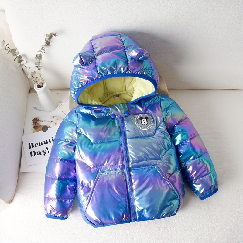 Áo Khoác Phao Hình Chuột mickey Đáng Yêu Cho Bé Akkku