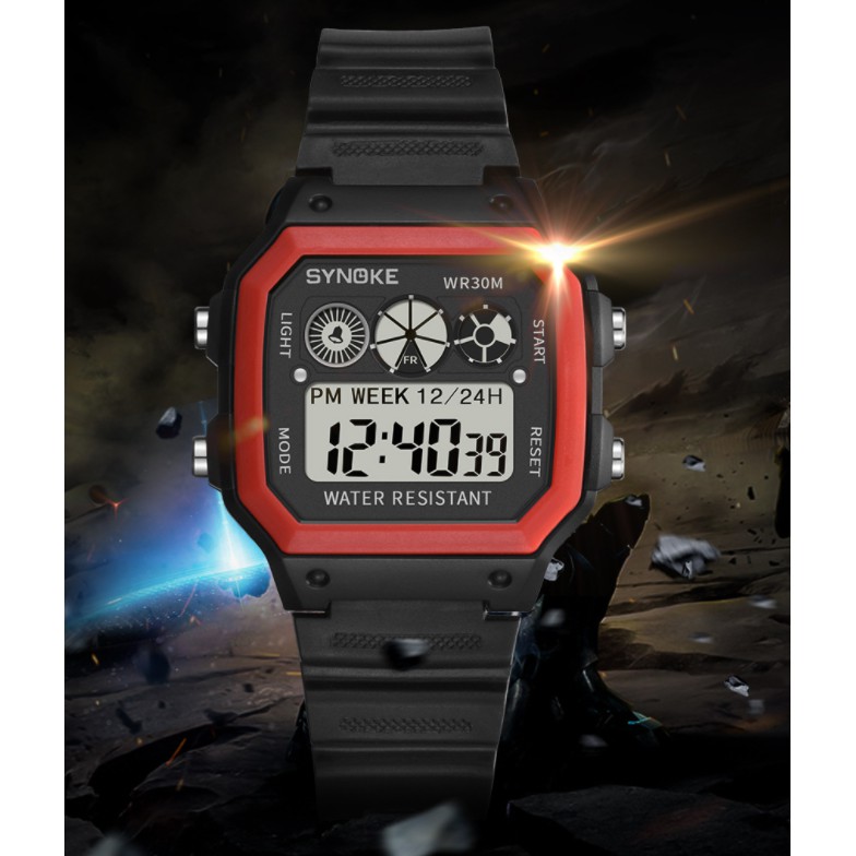 SYNOKE Đồng hồ điện tử Nam - Nữ  dành cho học sinh và  trẻ em phát sáng đầy màu sắc | BigBuy360 - bigbuy360.vn