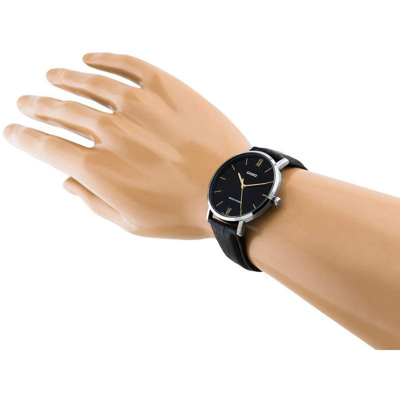 Đồng hồ nam dây da Casio Anh Khuê MTP-VT01L-1BUDF