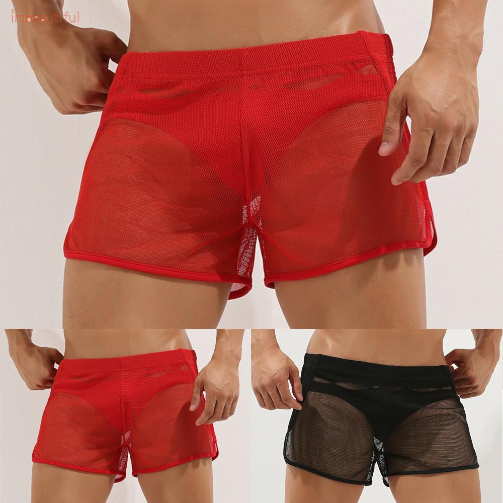 Quần Lót Boxer Xuyên Thấu Thoải Mái Gợi Cảm Cho Nam