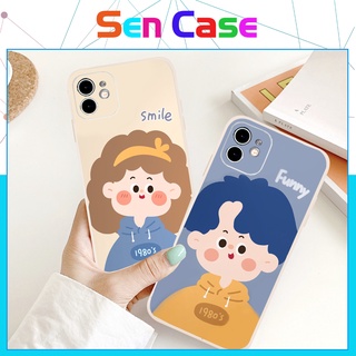 Ốp Lưng Iphone Cạnh Vuông Cặp Đôi Funny , BVC Cho Iph6/6s/7/8/7plus/8plus/6plus/6splus/11/11pro//11promax/12/13 promax