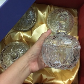 Combo 4 thố mứt thuỷ tinh cao cấp