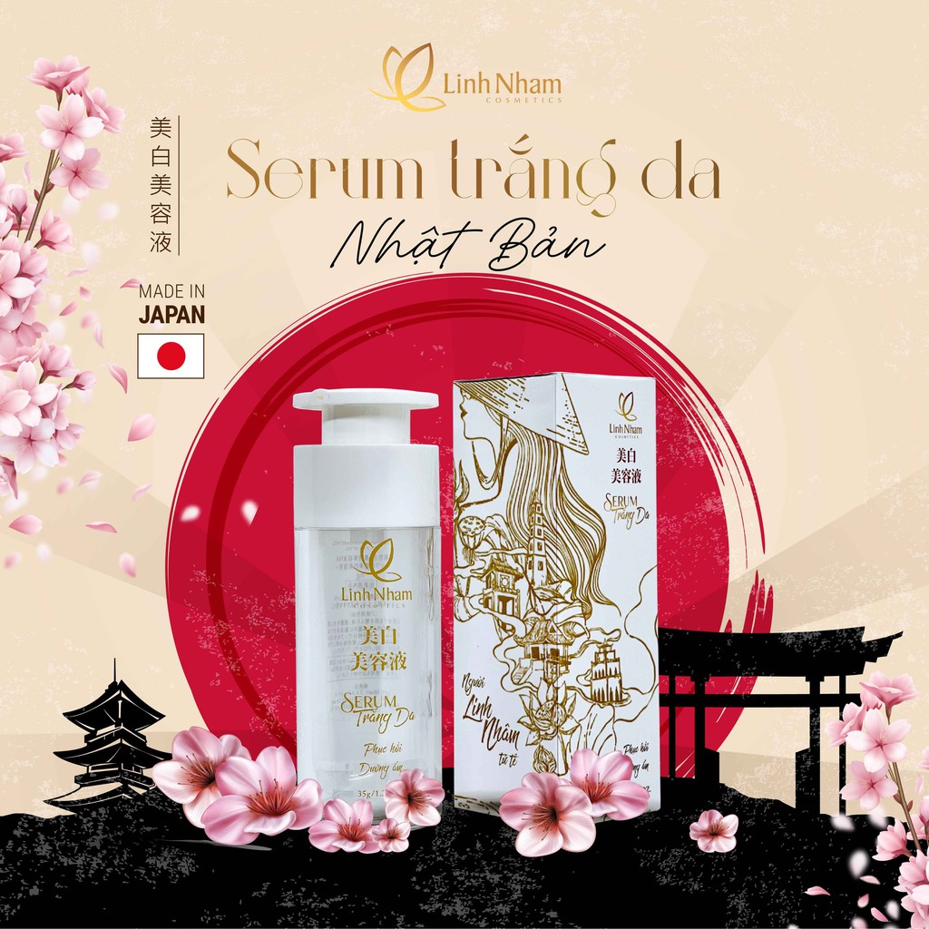 Serum trắng da Nhật Bản - Mỹ phẩm Linh Nhâm 35g dưỡng ẩm, dưỡng trắng da chuyên sâu | BigBuy360 - bigbuy360.vn