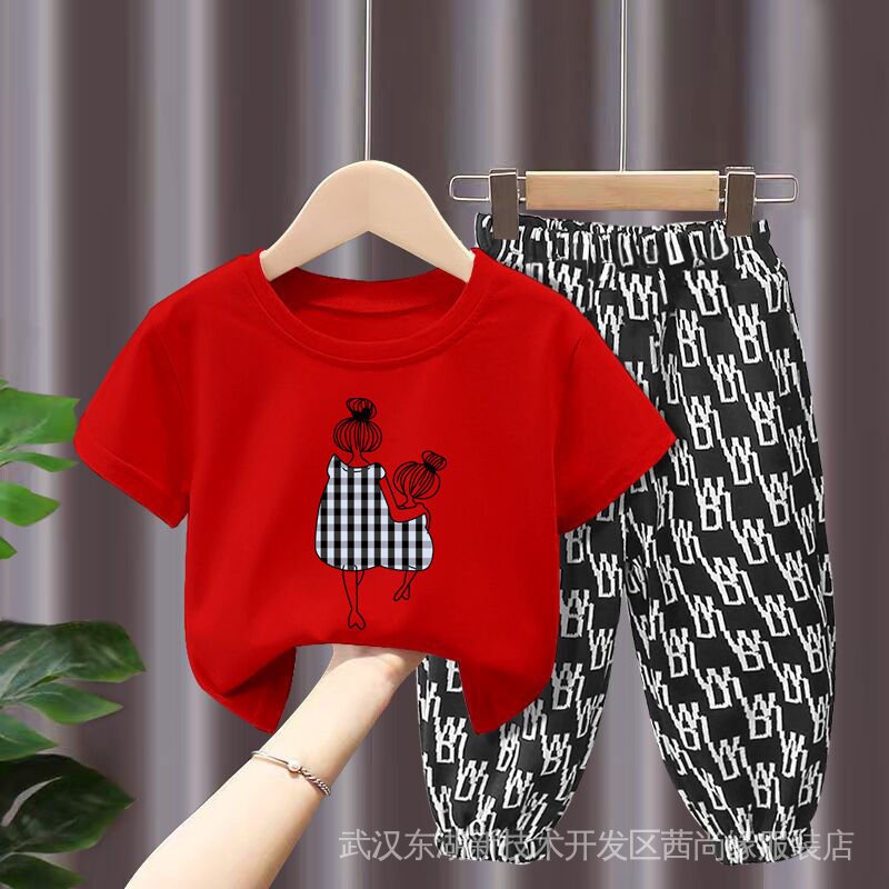 Set Đồ Thời Trang Mùa Hè Phong Cách Phương Tây Cho Bé Gái