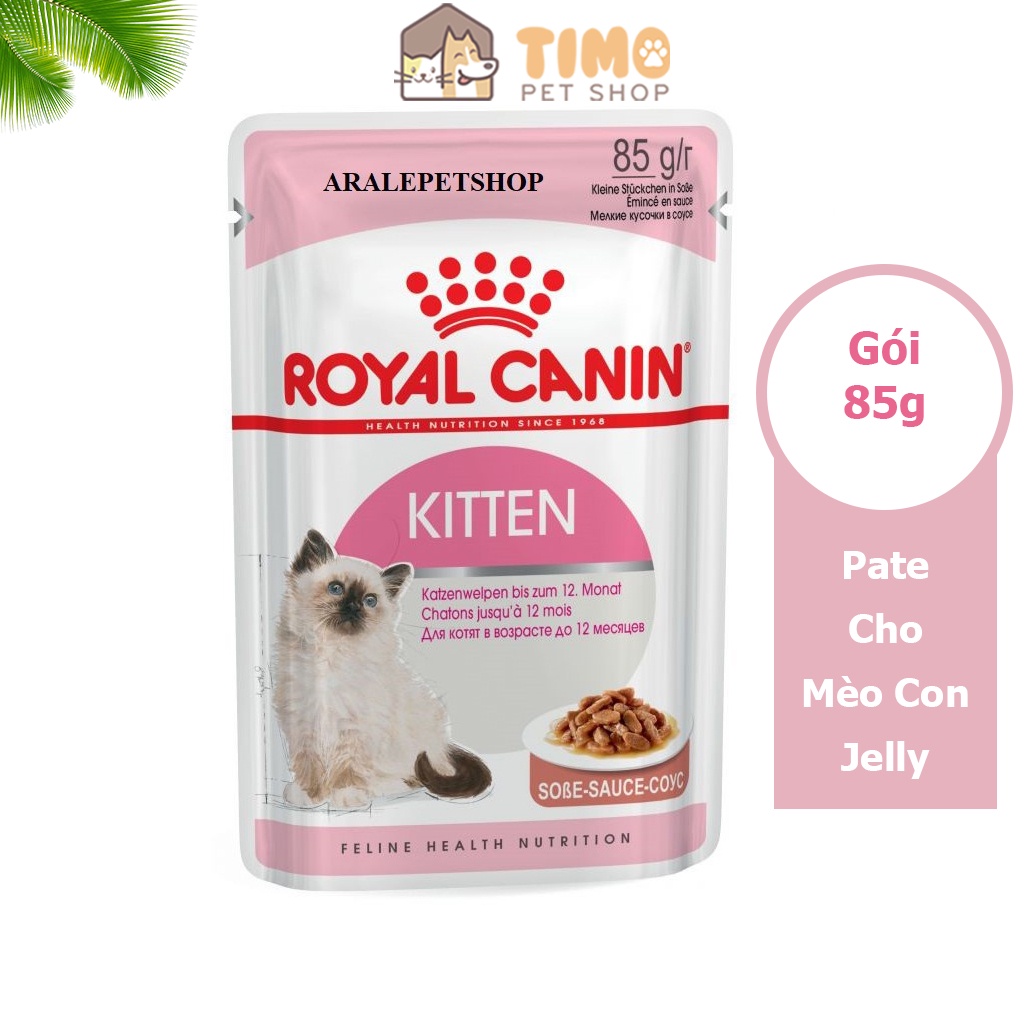 Pate Cho Mèo Con Royal Canin Kitten Jelly Dạng Thạch (Gói 85g)