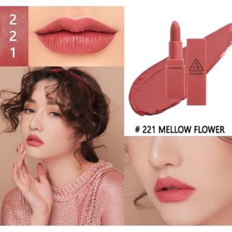 son 3CE 221 mellow flower HỒNG ĐẤT