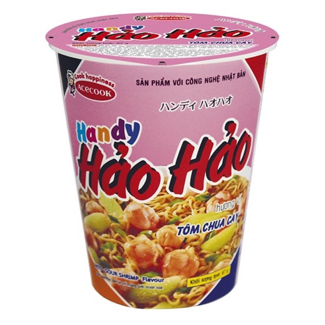 MÌ HANDY HẢO HẢO TÔM CHUA CAY/ THỊT BẰM BÍ ĐỎ CỐC 67G | BigBuy360 - bigbuy360.vn