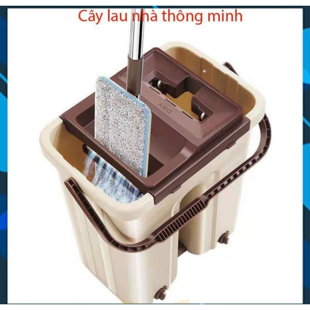 Bộ lau nhà vắt phẳng thông minh Gia Phú