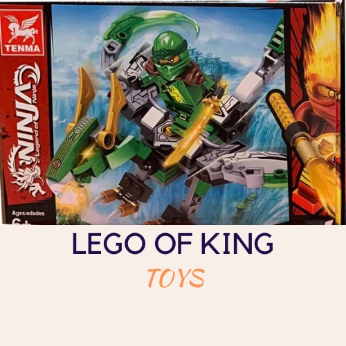 Đồ chơi Lắp Ráp Leg Ninjago Rồng Thần Robot Ninja cưỡi Sư tử