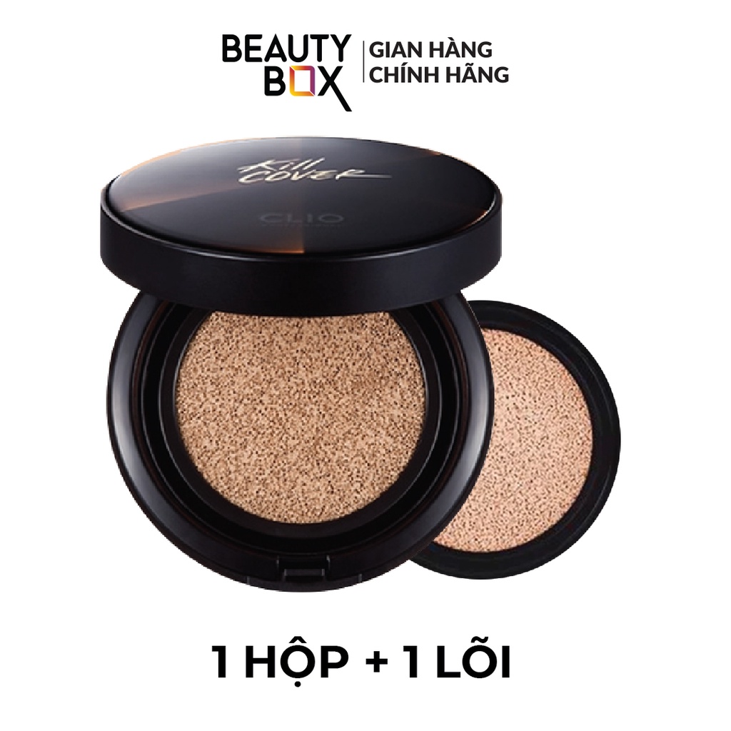 (HSD-01/04/23)Phấn Nước Trang Điểm Clio Kill Cover Conceal Cushion 05 Sand Spf45, Pa+ 13gx2