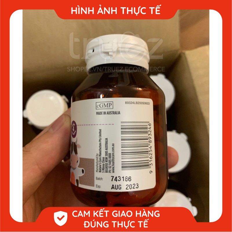 Canxi sữa Úc bổ sung canxi cho bé [ÚC] Healthy Care Milk Calcium [Chính hãng]