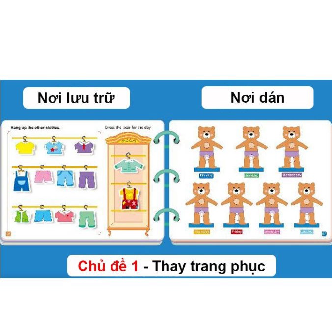 Học liệu Montessori 17 chủ đề, Busy book, học liệu bóc dán thông minh cho trẻ 2-6 tuổi