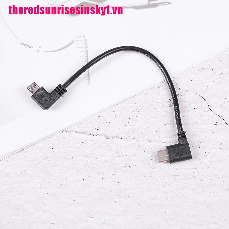 (3C) Dây Cáp 26cm Chuyển Từ Cổng Micro Usb Sang Type C Otg At Both