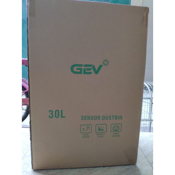 Thùng rác cảm ứng thông minh cao cấp 30L GEV H55