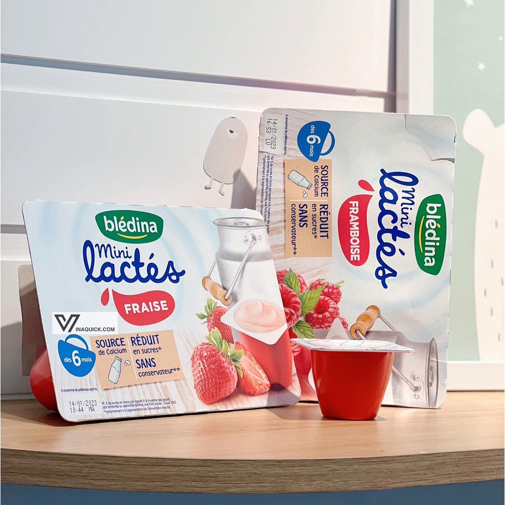 Sữa Chua Bledina Pháp vỉ 6 hộp - VINAQUICK