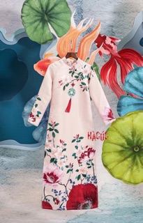Set áo gấm Hà cúc