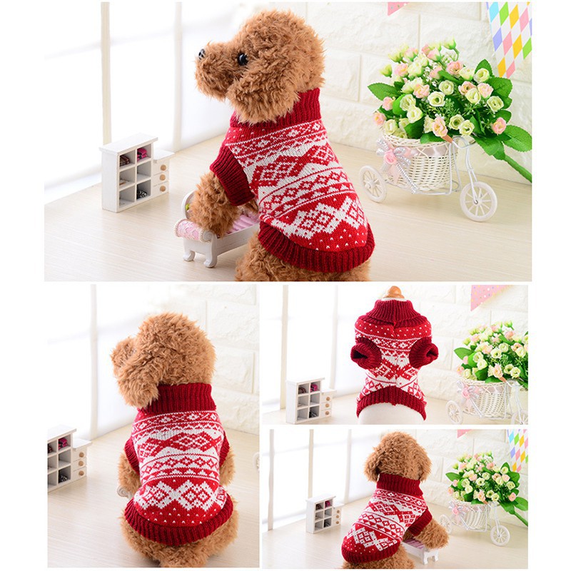 Áo len giữ ấm một size dành áo cho thú cưng
