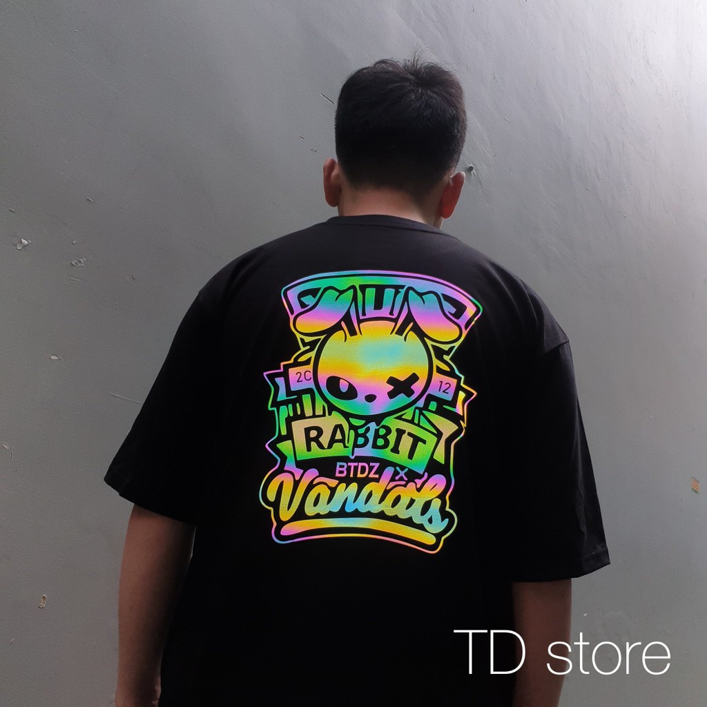 Áo thun phản quang Rabbit bản to siêu đẹp TD store