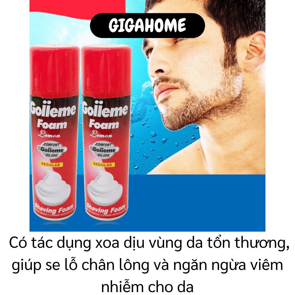 Kem Cạo Râu GIGAHOME Bọt Cạo Râu Goiieme Foam 200ml Làm Mềm Râu Tránh Tổn Thương Da Mặt 8894