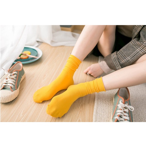 Tất vớ nữ cổ cao, tất nhún, video ảnh thật, cotton siêu mềm mịn, tạo được nhiều kiểu