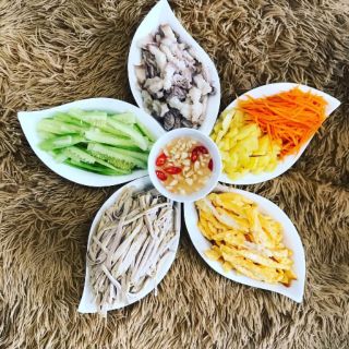 Đĩa xoài 5 cánh cao cấp gốm sứ Bát Tràng hàng loại 1