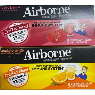 Viên sủi C Airborne Origial Immune Support Vitamin C 1000mg Mỹ