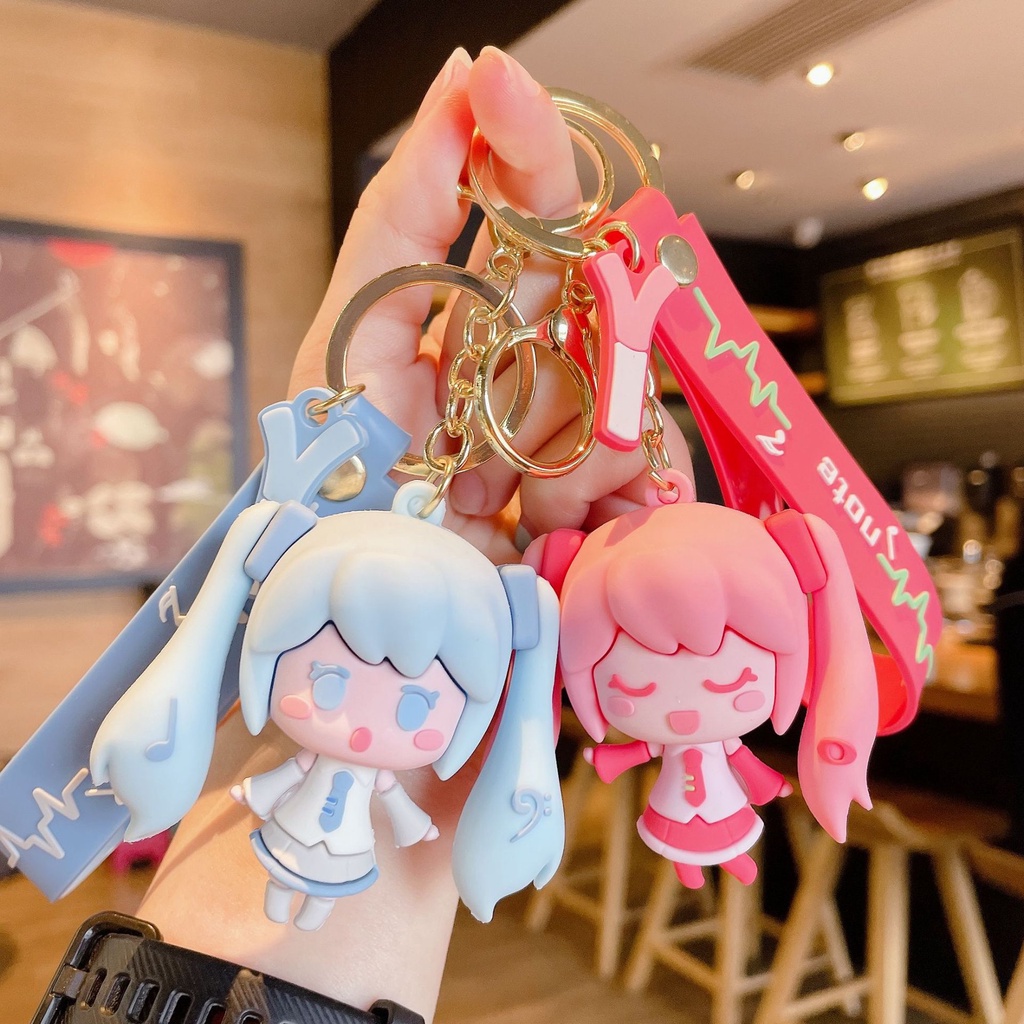 Hoạt Hình Móc Khóa Hình Nhân Vật hatsune Miku Xinh Xắn