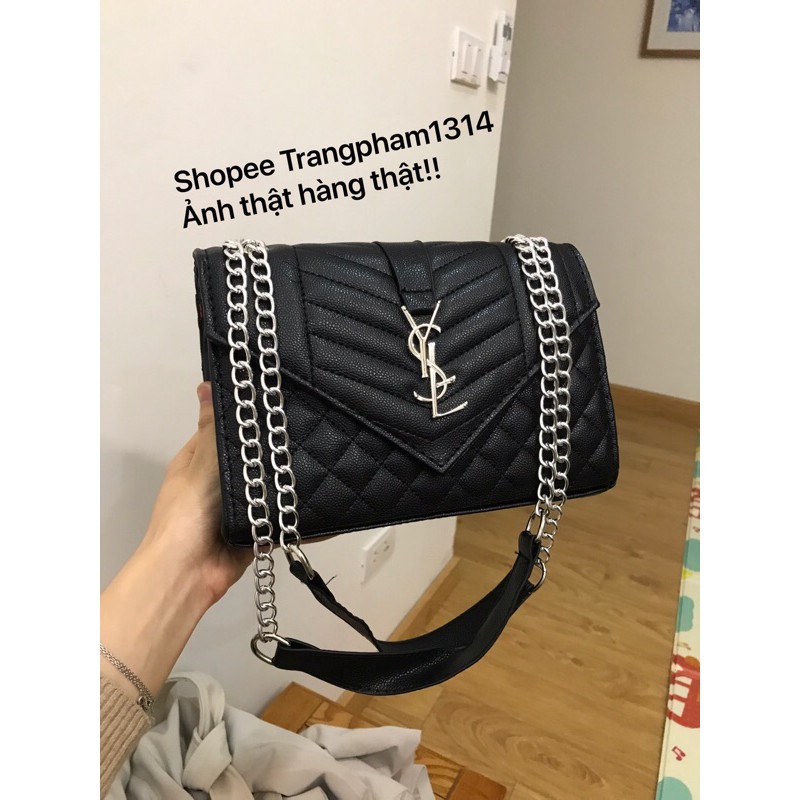 [Mã WAMT2405 giảm 10K đơn 0K] TÚI YSI DA HẠT SẦN XÍCH BẠC T80 ẢNH THẬT!!! TRANGPHAM1314 | BigBuy360 - bigbuy360.vn