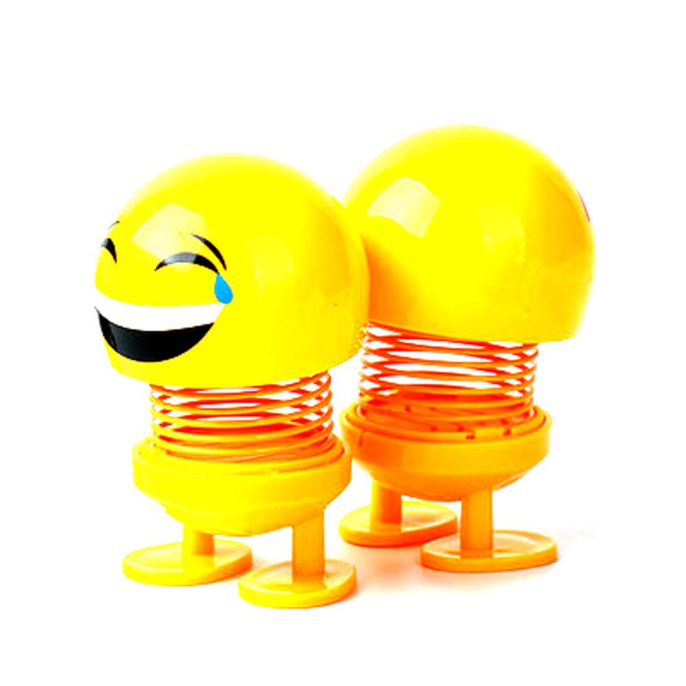 Mặt Cười Bằng Nhựa ABS Màu Vàng Trang Trí Xe Hơi