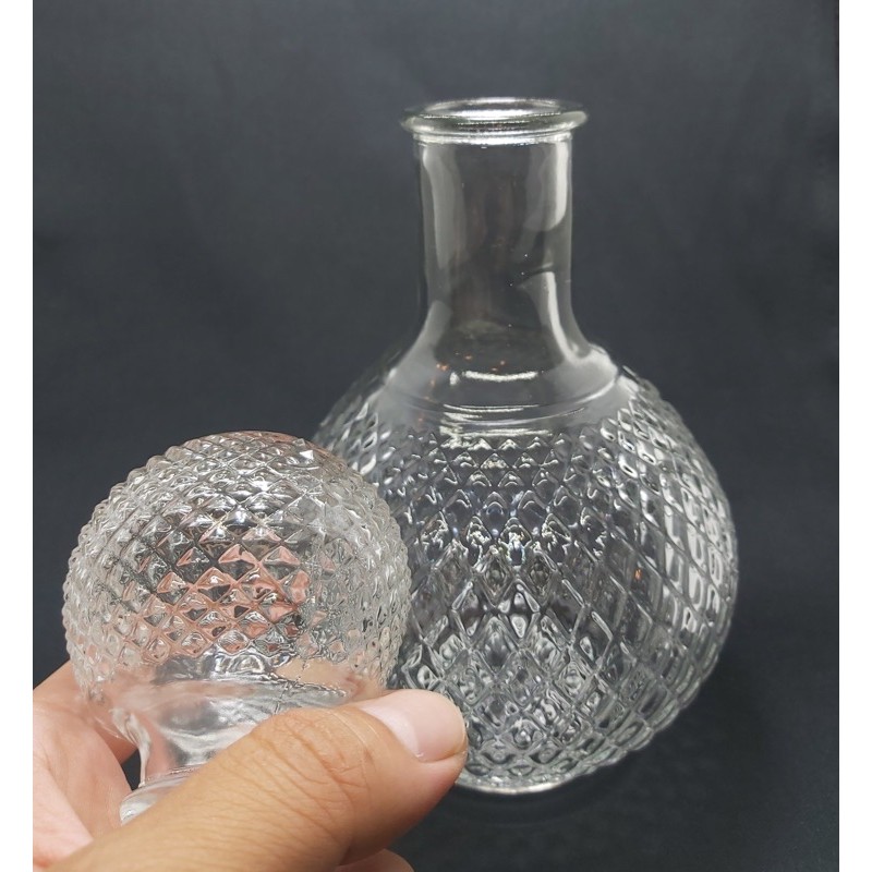 BÌNH ĐỰNG RƯỢU HOA VĂN KIM CƯƠNG- 750ml