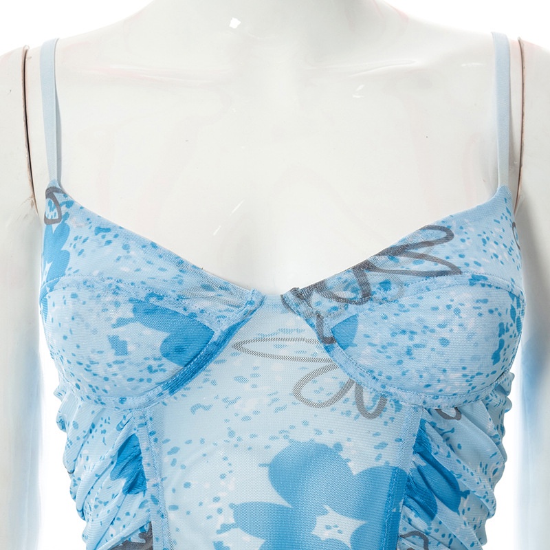 Áo Hai Dây In Hoa Thời Trang Trẻ Trung Cho Nữ