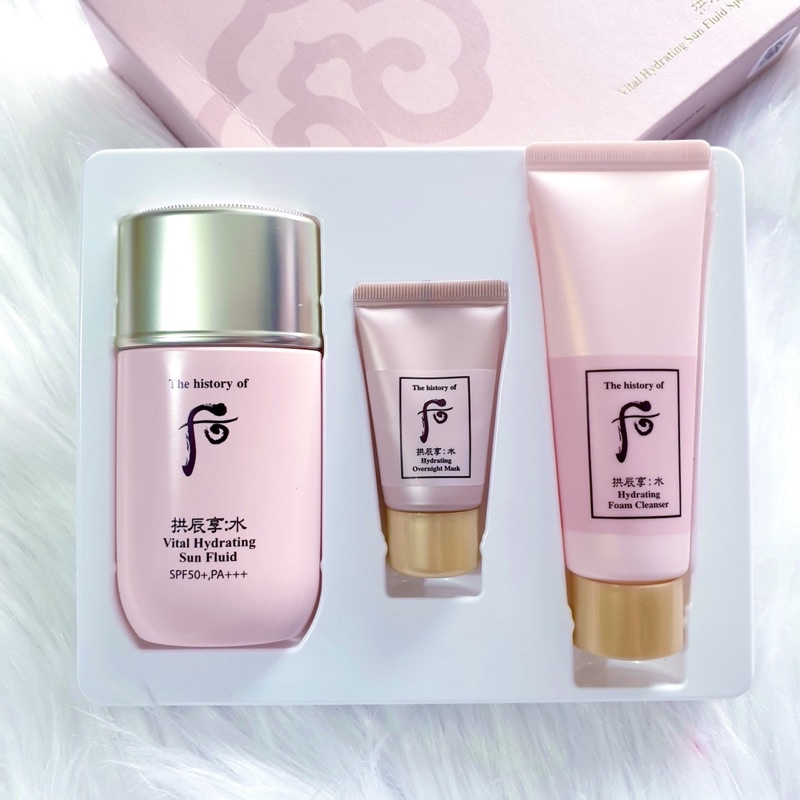 Set kem chống nắng whoo hồng Whoo vital Hydrating Sun