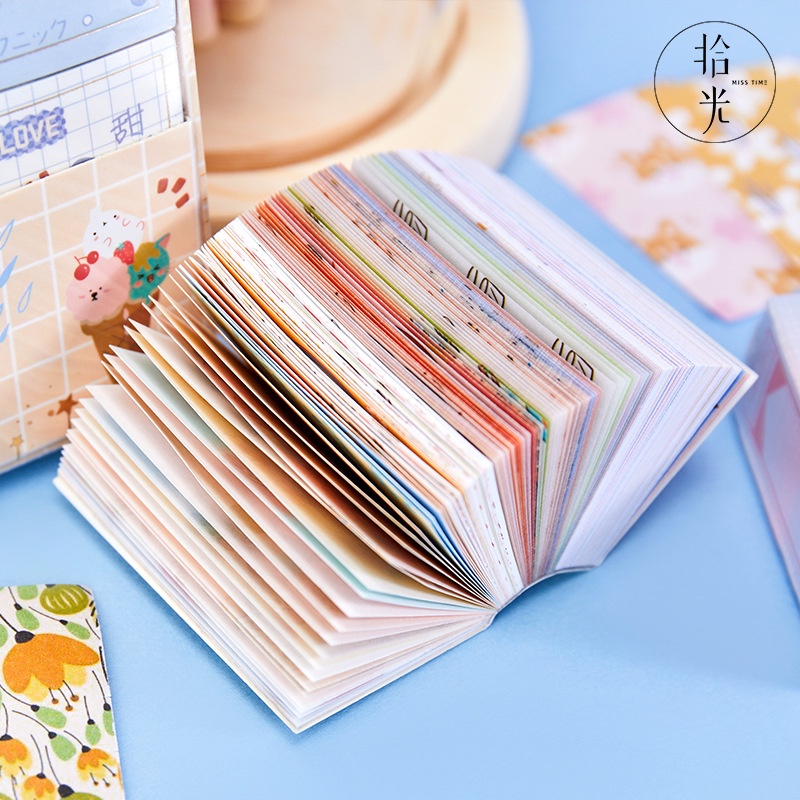 Set 200 miếng dán trang trí sổ tay/nhật ký/nhật ký hình hoa nở DIY