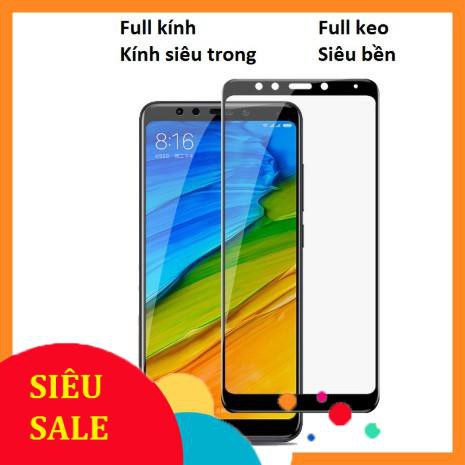 Kính Cường Lực Phủ Full Màn Hình 5D Xiaomi Redmi 5 Plus